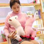 Fluffy Alpaca Family Plush Toy