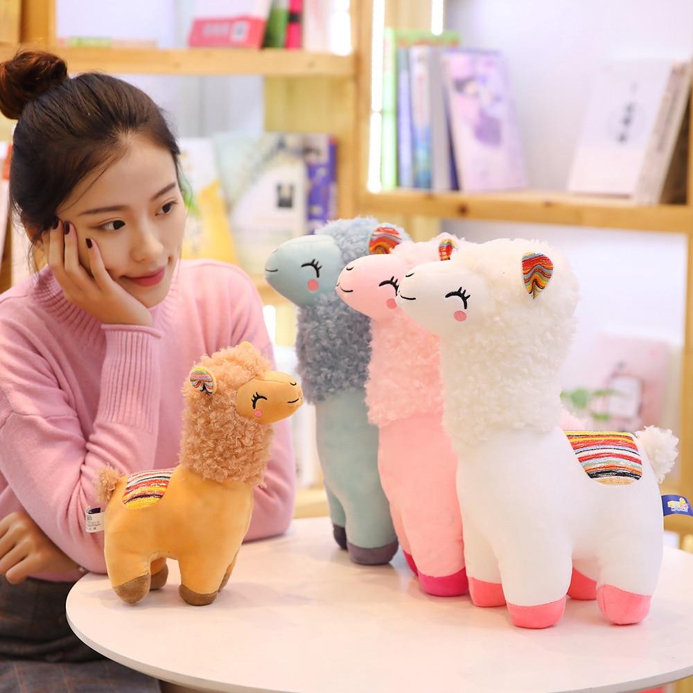 Fluffy Alpaca Family Plush Toy