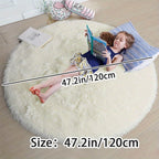 Fluffy Round Rug - Clouda