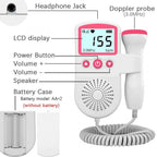 Foetal Heart Rate Monitor Doppler with Heartbeat Sound Detection