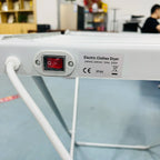Foldable Electric Clothes Drying Rack with Heated Bars Energy Efficient Indoor Airer