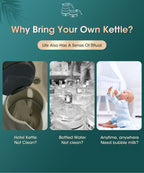 Foldable travel kettle