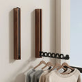 Foldable Wall-Mounted Clothes Rack, Space-Saving Hanging Storage