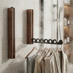 Foldable Wall-Mounted Clothes Rack, Space-Saving Hanging Storage