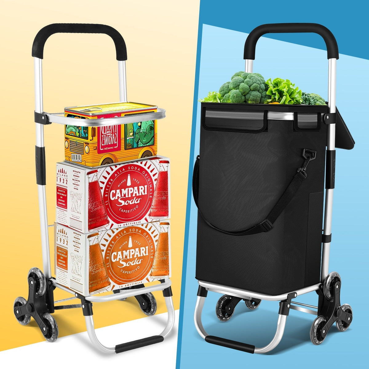 Folding 40-Litre Shopping Trolley