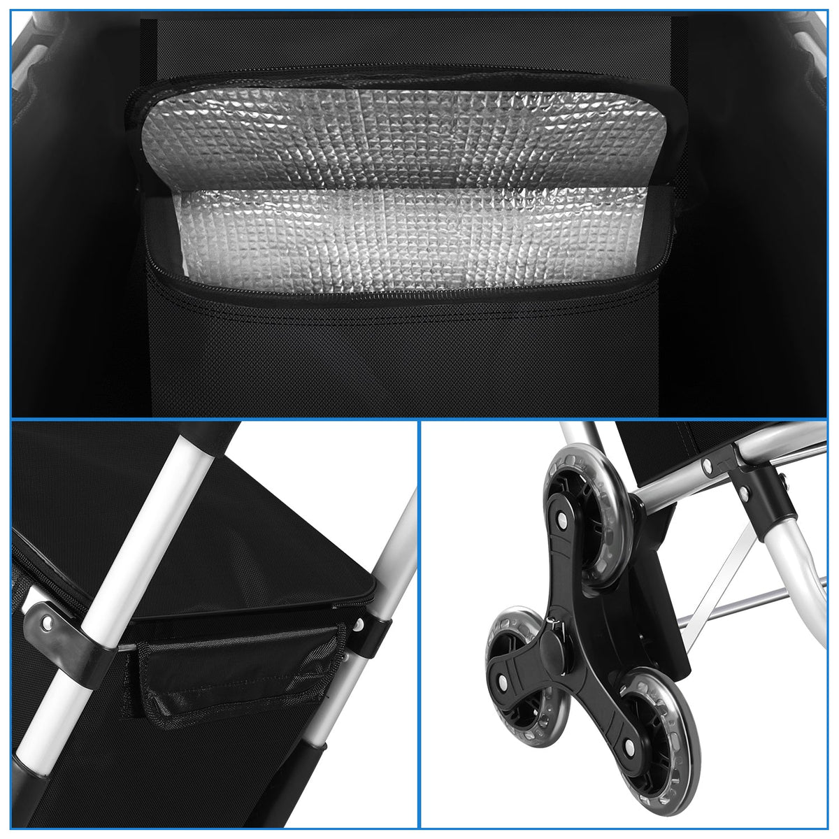 Folding 40-Litre Shopping Trolley