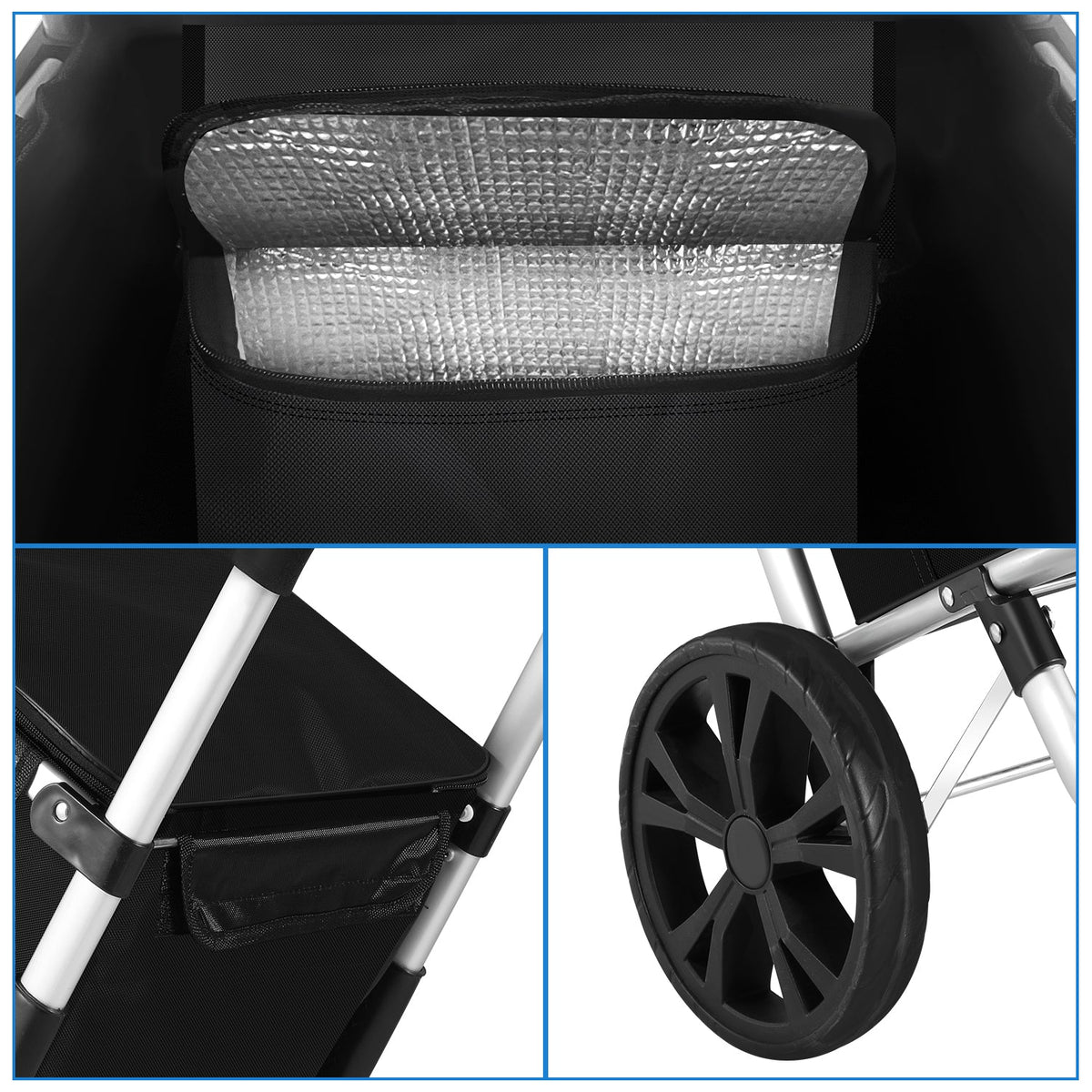Folding 40-Litre Shopping Trolley