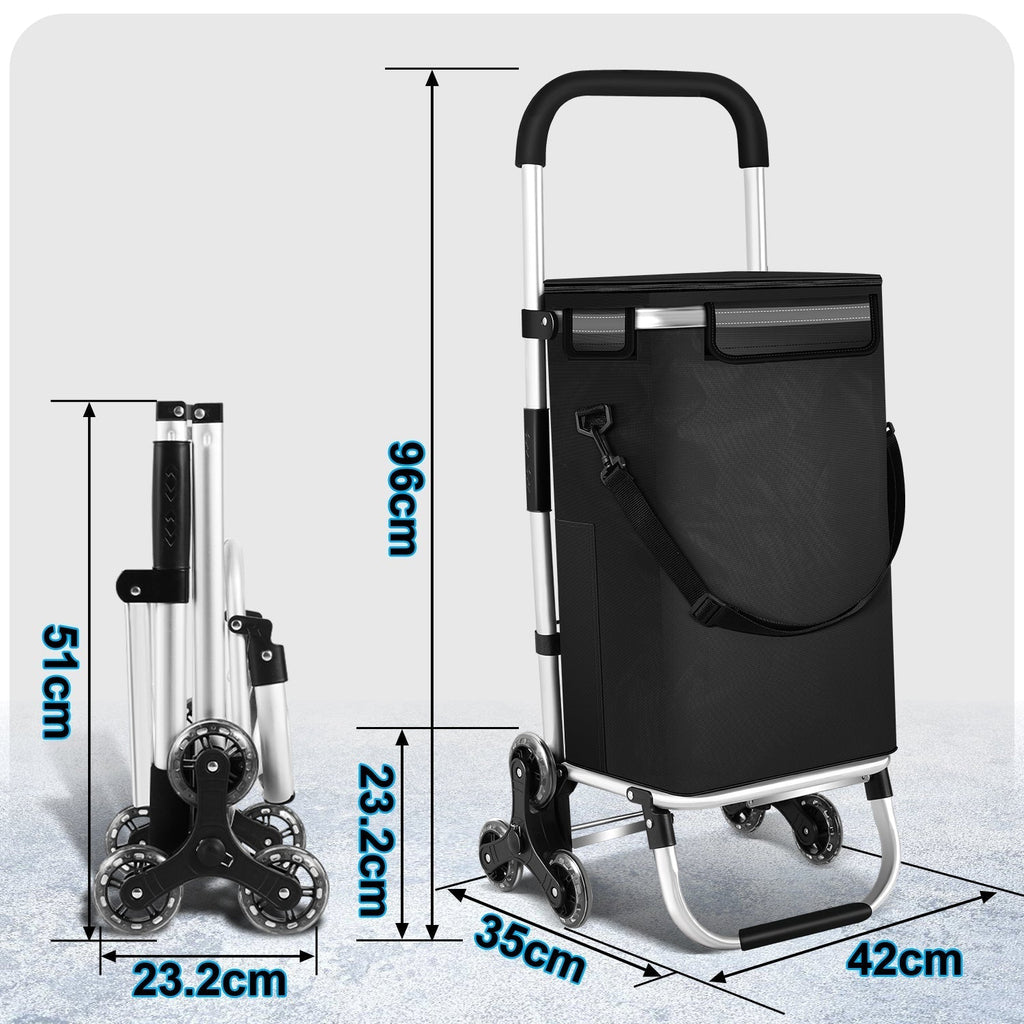 Folding 40-Litre Shopping Trolley