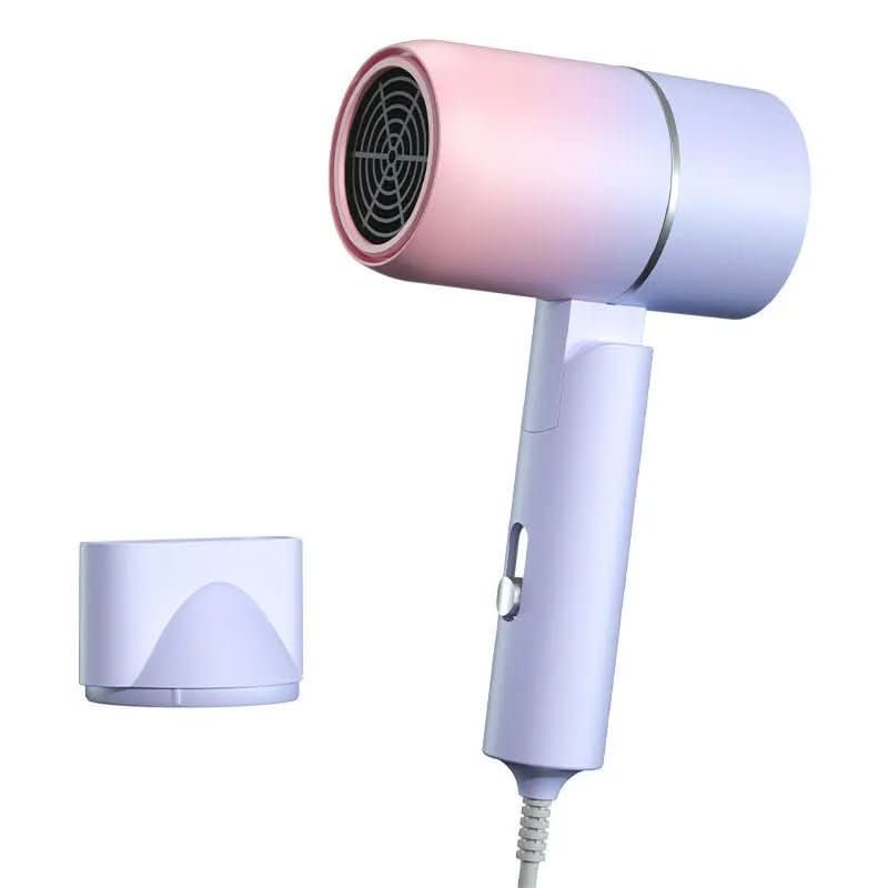 Folding Hair Dryer with Ionic Technology for Shiny Hair on the Go