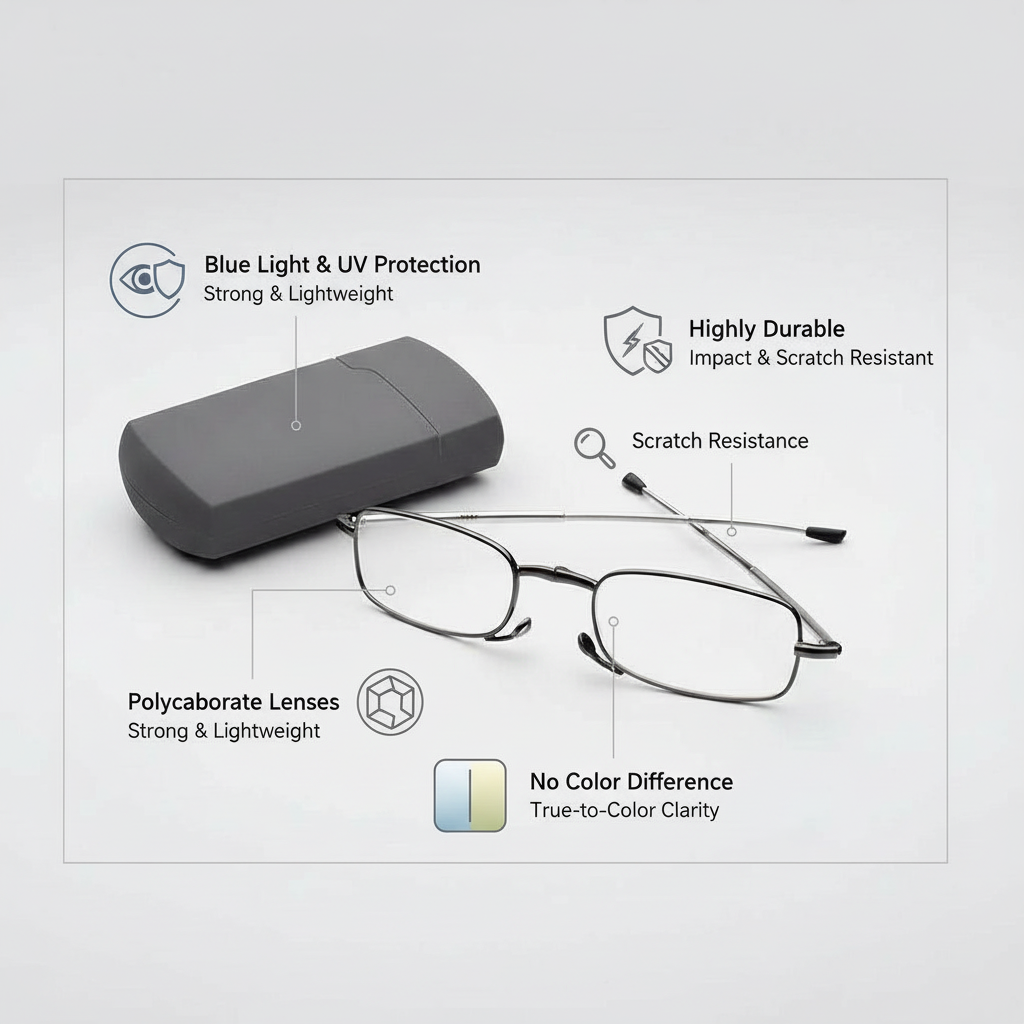 Boneroshop | Folding Reading Glasses - Portable With Case