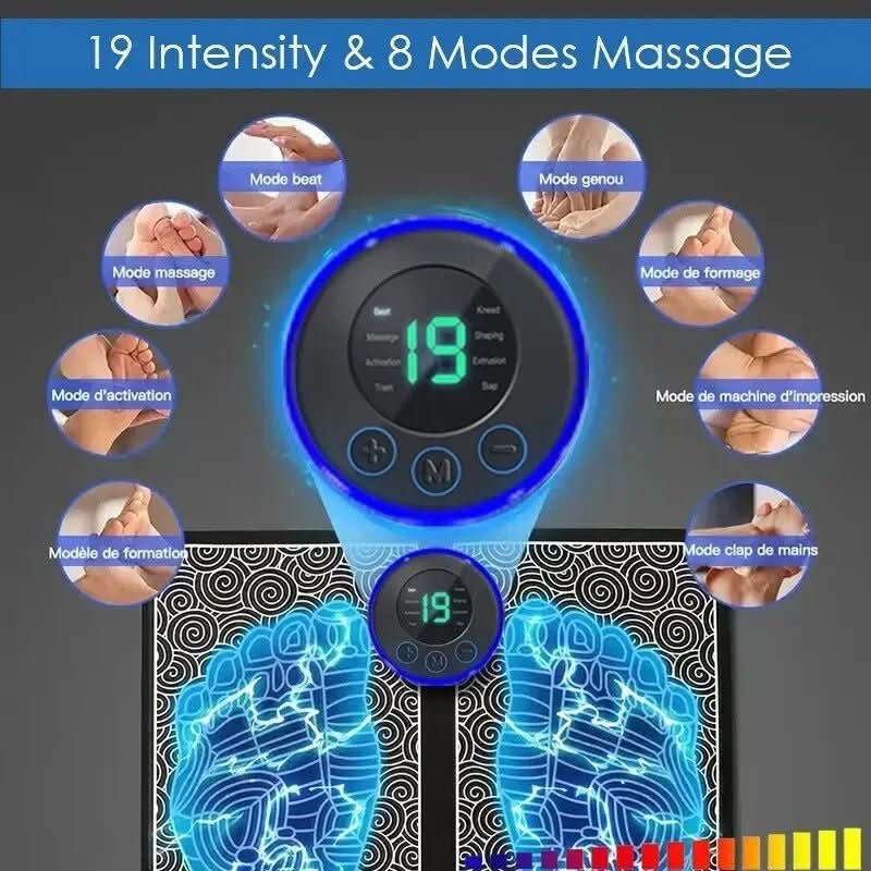 Foot massager for pain relief and improved circulation