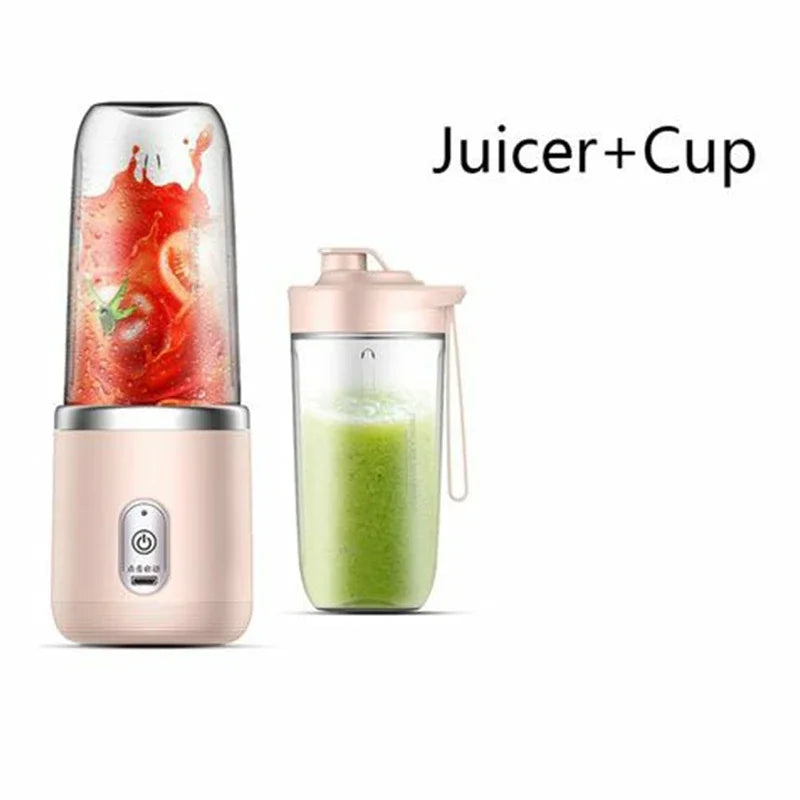 FreshGo Mini Juicer – Cordless & Portable for Fresh Juices & Smoothies
