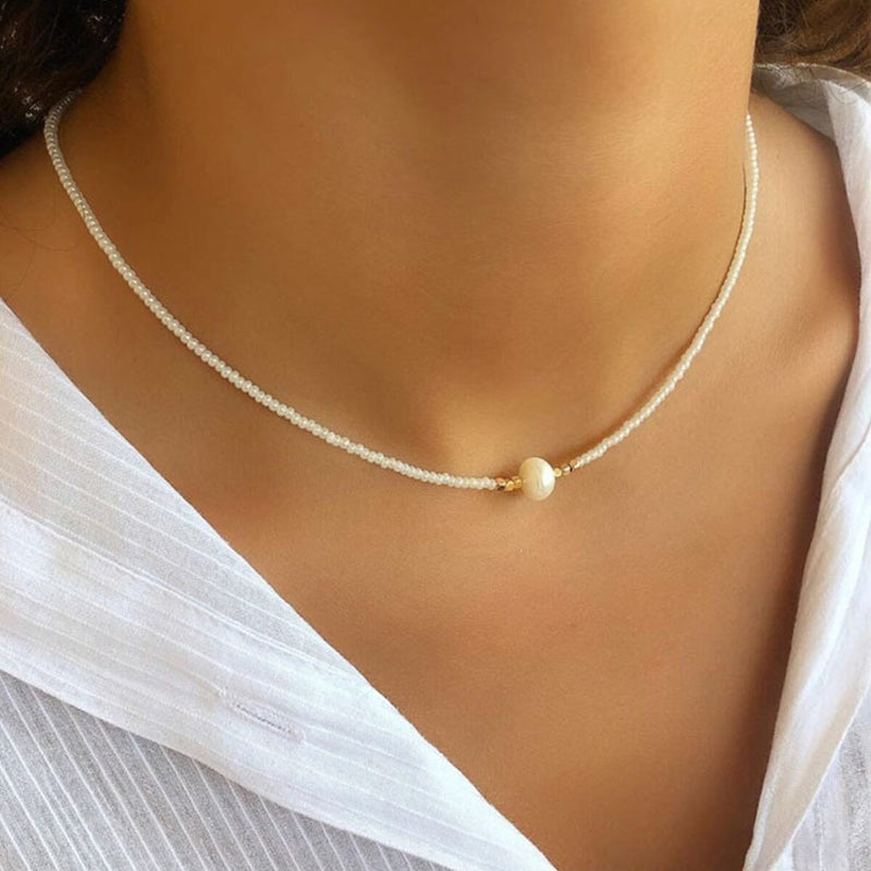 Freshwater pearl necklace