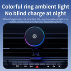FrozzCharge Magnetic Car Charger – 15W Wireless Charging with Active Cooling & RGB Light