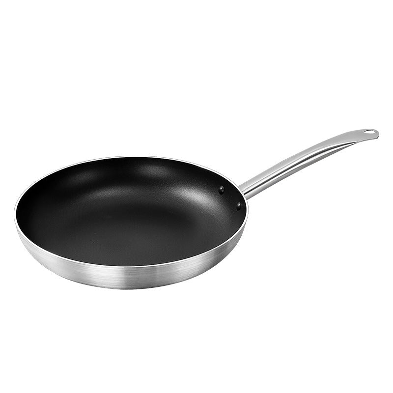 Frying Pan with Glass Lid and Cast Iron Base