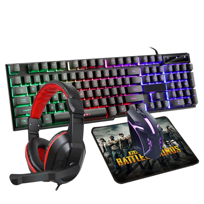 Gaming Headset, Keyboard, Mouse and Mouse Pad Set
