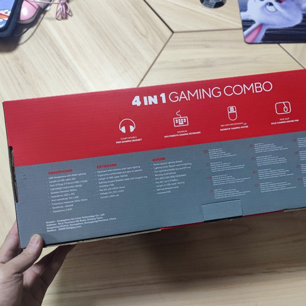 Gaming Headset, Keyboard, Mouse and Mouse Pad Set