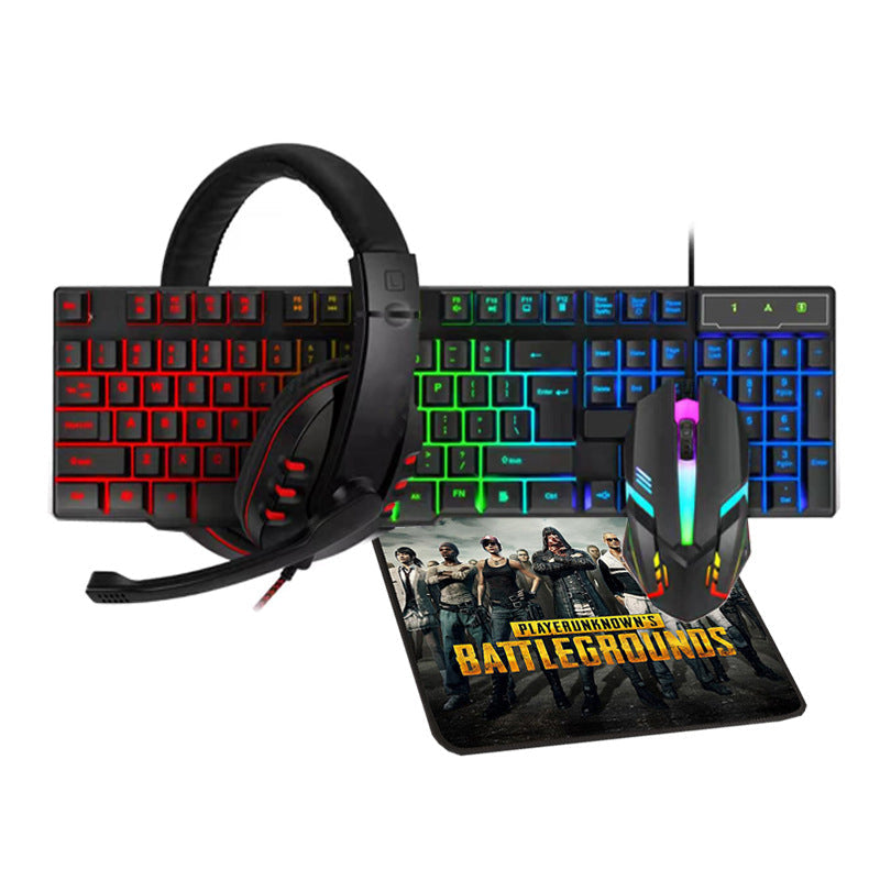 Gaming Headset, Keyboard, Mouse and Mouse Pad Set