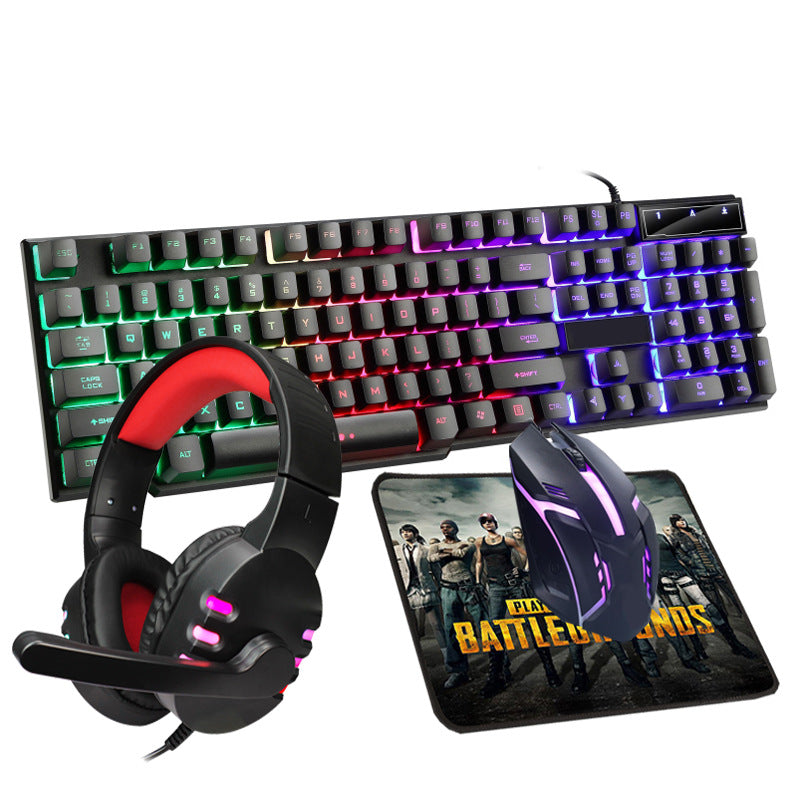 Gaming Headset, Keyboard, Mouse and Mouse Pad Set