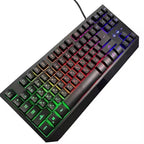 Gaming Keyboard with Ergonomic Design and RGB Lighting