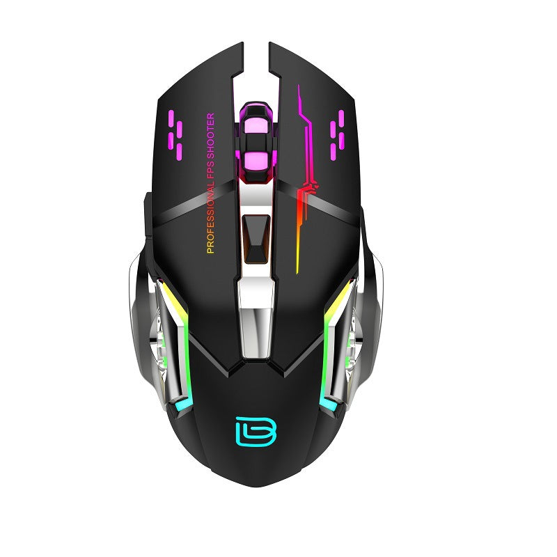 Gaming mouse with high-precision sensor and dynamic RGB lighting