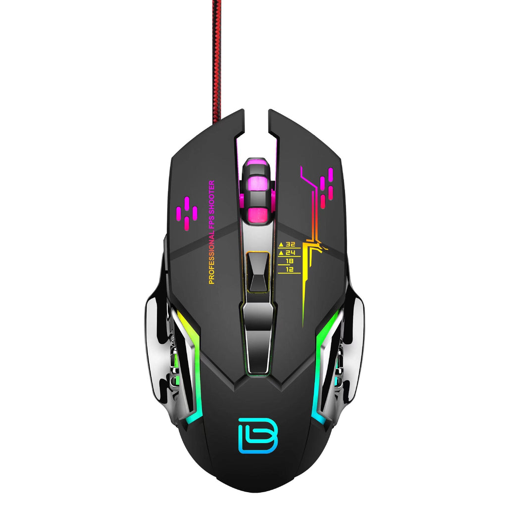 Gaming Mouse with Precise Sensor and RGB Lighting