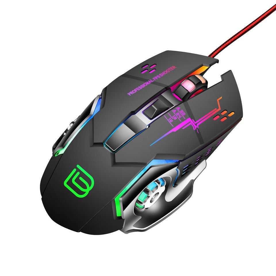 Gaming Mouse with Precise Sensor and RGB Lighting