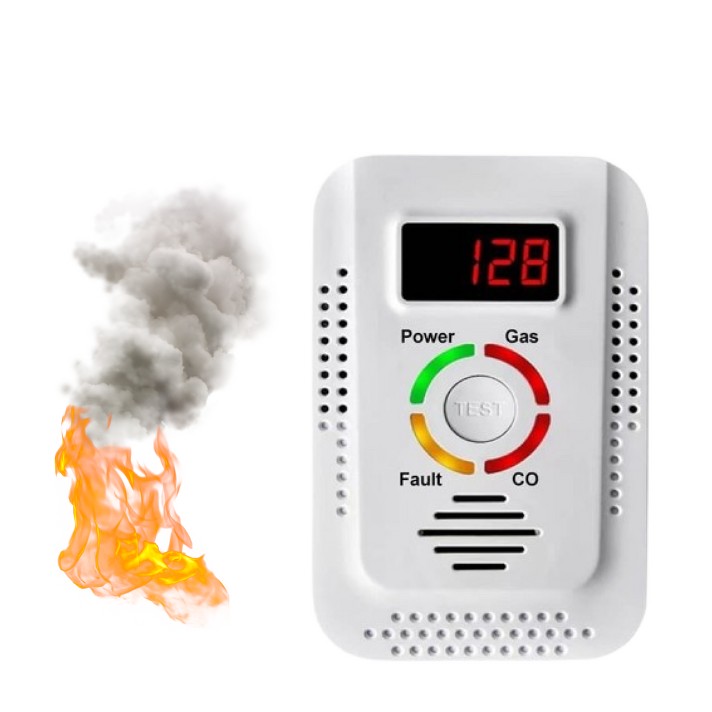 Gas Leak and Carbon Monoxide Detector Alarm for Home