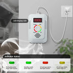 Gas Leak and Carbon Monoxide Detector Alarm for Home