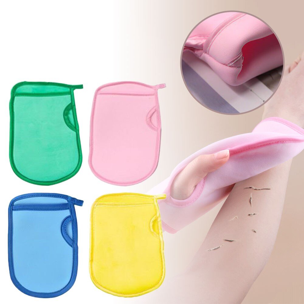 Gentle peeling glove for smooth skin