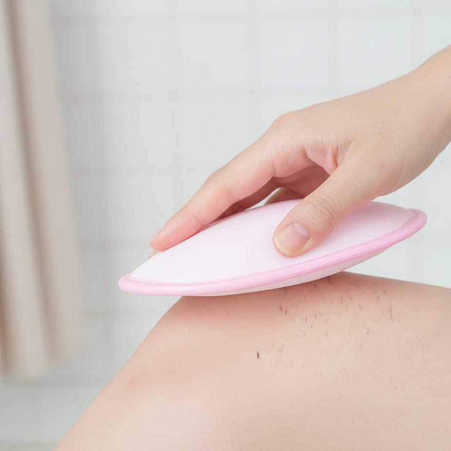 Gentle peeling glove for smooth skin