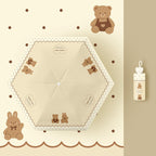 Girls' Folding Umbrella with Fun Rabbit Design