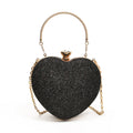 Glamorous Heart-Shaped Evening Clutch