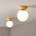 Glass Ceiling Light with Shade for Hallway