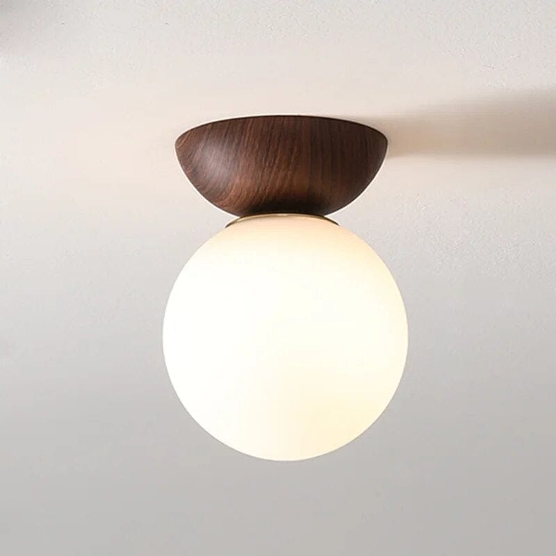 Glass Ceiling Light with Shade for Hallway
