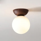 Glass Ceiling Light with Shade for Hallway