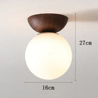 Glass Ceiling Light with Shade for Hallway