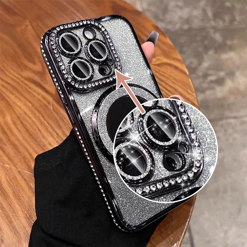 Glossy Mirror iPhone Case with Magnetic Stand