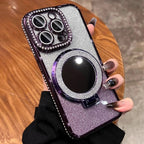 Glossy Mirror iPhone Case with Magnetic Stand