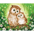 Glowing Owl Family – Van-Go Paint-By-Number Kit