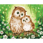 Glowing Owl Family – Van-Go Paint-By-Number Kit