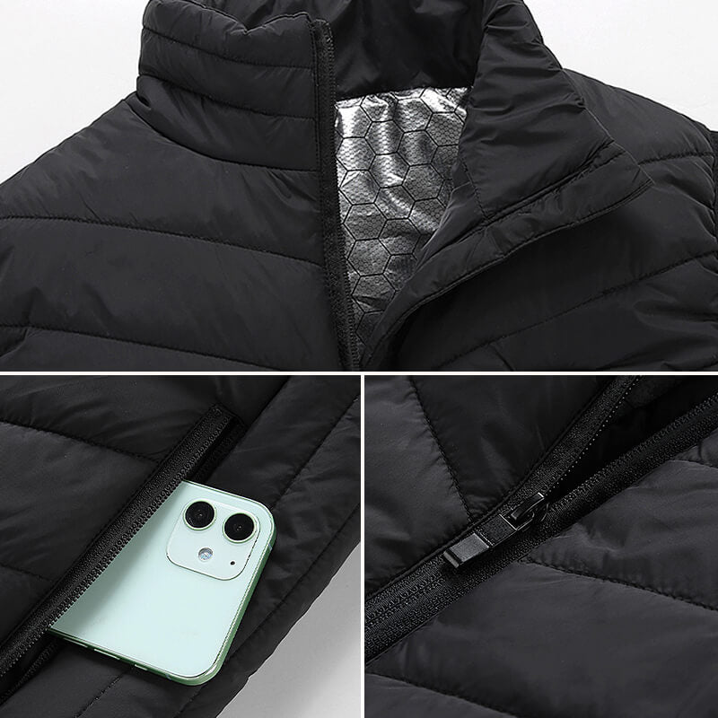 Graphene Heated Vest, USB Powered, Multiple Heating Zones, Adjustable Heat