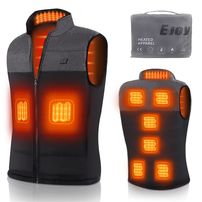 Graphene Heated Vest, USB Powered, Multiple Heating Zones, Adjustable Heat