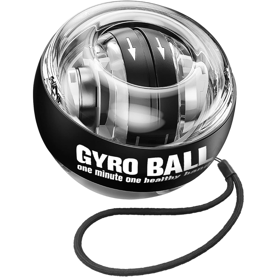 Gyropower Self-Starting Forearm Trainer – Gyroscopic Hand Exerciser for Grip Strength and Wrist Training