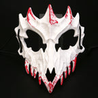 Half-Face Mask with Flashing Vampire Teeth and Adjustable Rubber Band