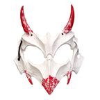 Half-Face Mask with Flashing Vampire Teeth and Adjustable Rubber Band