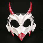 Half-Face Mask with Flashing Vampire Teeth and Adjustable Rubber Band