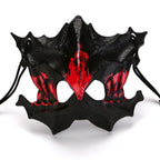 Half-Face Mask with Flashing Vampire Teeth and Adjustable Rubber Band