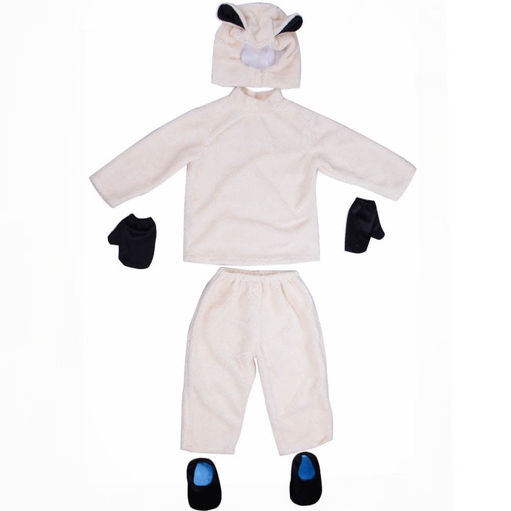 Halloween children's fancy dress costume plush animal with hood and hand covers