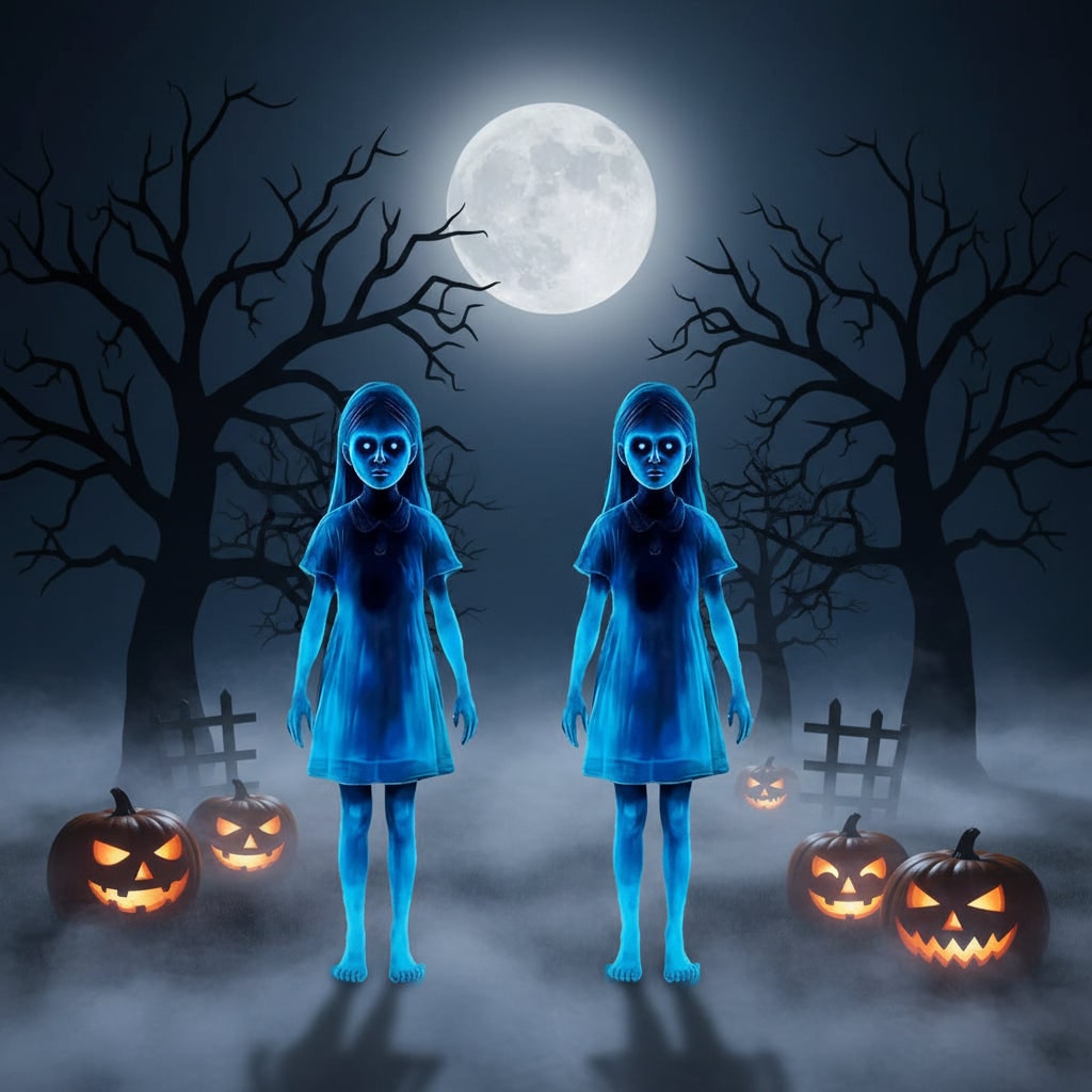 Halloween Glowing Ghost Garden Decoration with LED Eyes and Motion Sensor